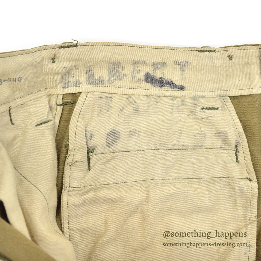 1940's USARMY WW2 M-1942 AIR BORNE JUMP TROUSERS D-DAY MODIFIED... W32/L31