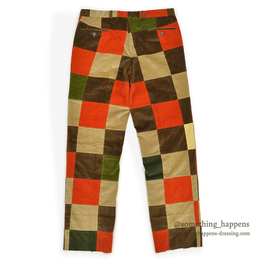 1980's J.McLAUGHLIN PATCHWORK CORDUROY PANTS... W36