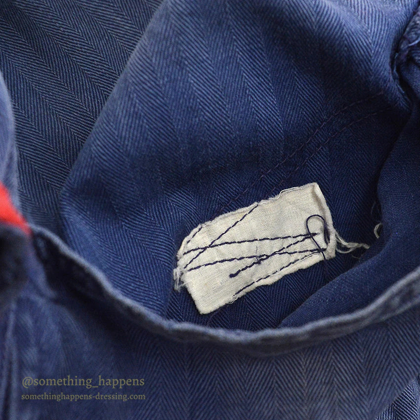 1940's Lee MOBIL PEGASUS EMBROIDERY HBT SHOP COAT TWO-TONE ... 42