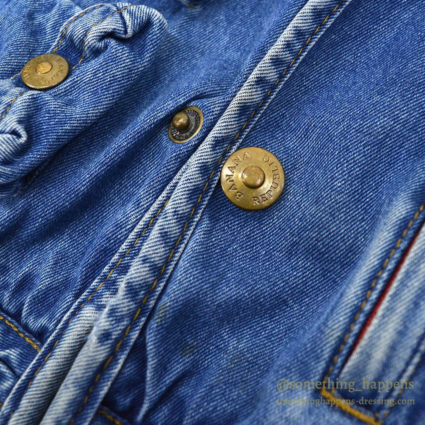 1990's BANANA REPUBLIC DENIM PHOTO JOURNALIST VEST...L
