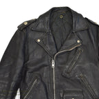 1950's INDIAN MOTOR CYCLE PAINTED DOUBLE RIDERS JACKET ... Fits like 38
