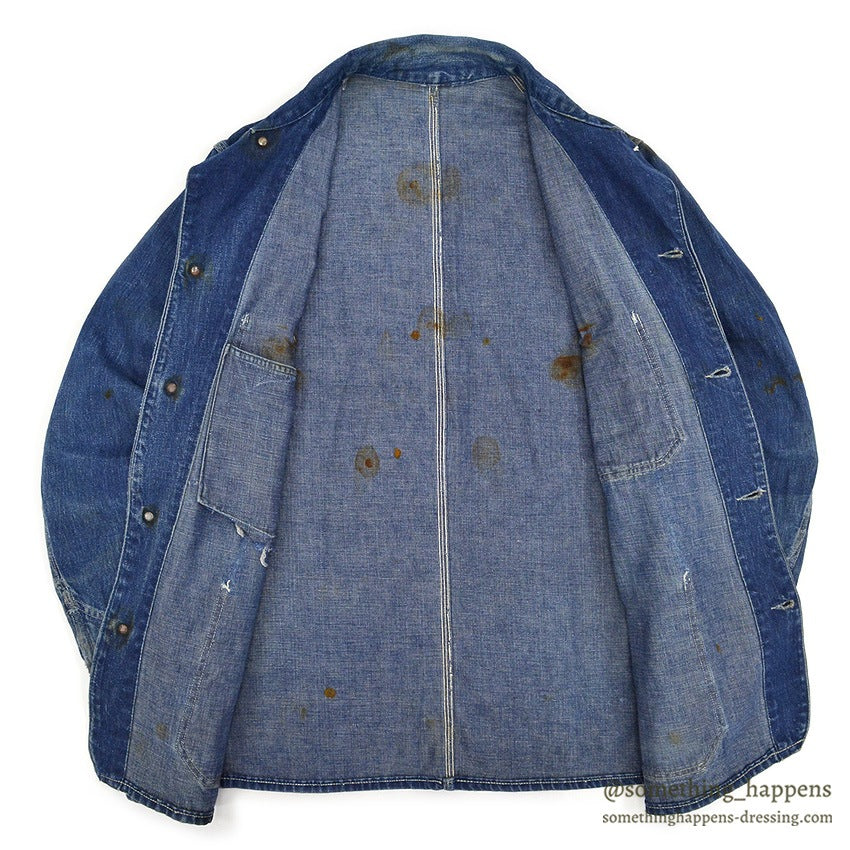 1950's HERCULES DENIM COVERALL GOOD FADED...