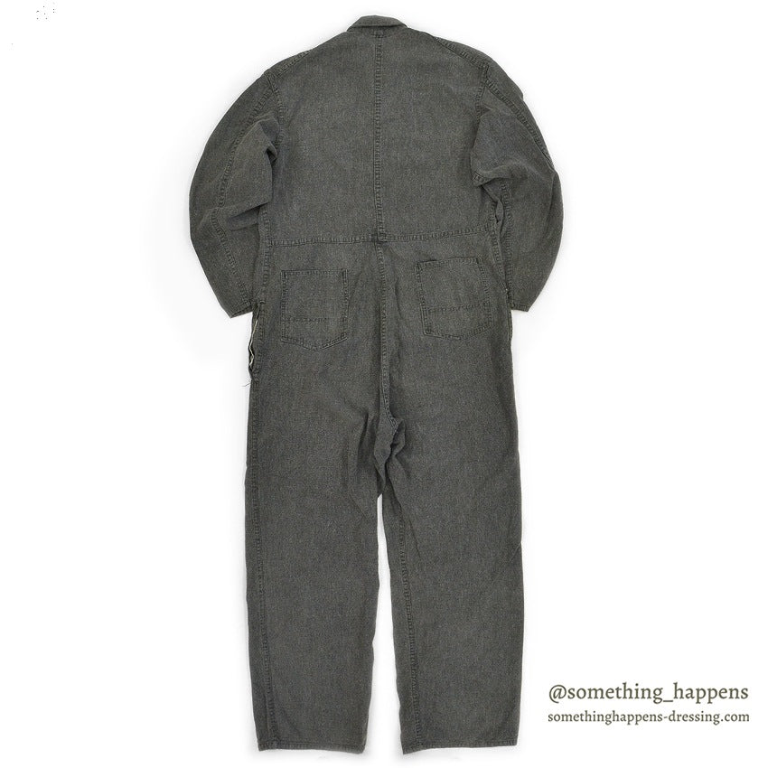 1950's VOISINEL GARMENT COMPANY BLACK COVERT COVERALL ... 40