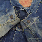 1960's LEVI'S 557XX DENIM JACKET / SUN FADED ... 44