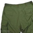 1960's DEADSTOCK U.S.ARMY JUNGLE FATIGUE PANTS / 3RD NON-RIP ... L-R