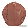 1940's WESTMOOR RAYON GABARDINE WESTERN SHIRT / SUN FADED...