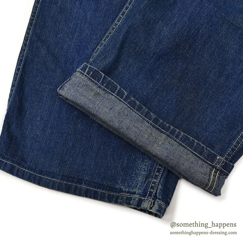 1940's UNKNOWN DENIM COVERALLS / DARK ...
