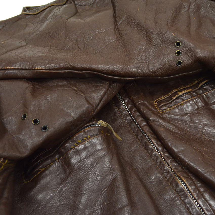 60's BROOKS 'Cafe Racer' SINGLE RIDERS BROWN... 38