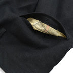 40's~ Black wool work trousers...W32×L32