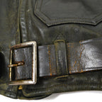 50's Genuine Horsehide FRONT QUARTERS Horsehide Double Riders Jacket... 40