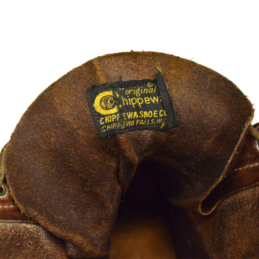 60's Chippewa Black Tag Moc Toe Work Boots... about 8 1/2