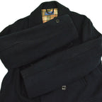 ~40's Julmor Black Wool Double Breasted Coat...