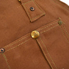 1950's DEADSTOCK CARHARTT BROWN DUCK DOUBLE KNEE OVERALL... W42 L32