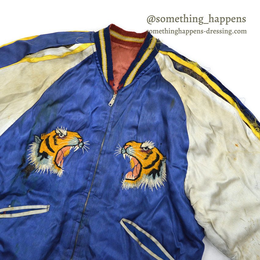 1950's JAPAN SOUVENIR JACKET 45TH TAC RECON SQD THE POLKA DOTS Sukajan... AS IS