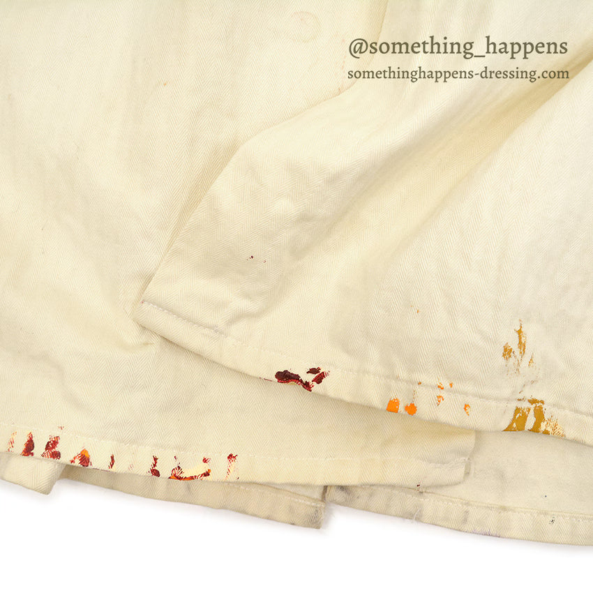 1960's MOUNT SINAI 1963 HAND PAINT ARMY MD DR. COAT ... 44R