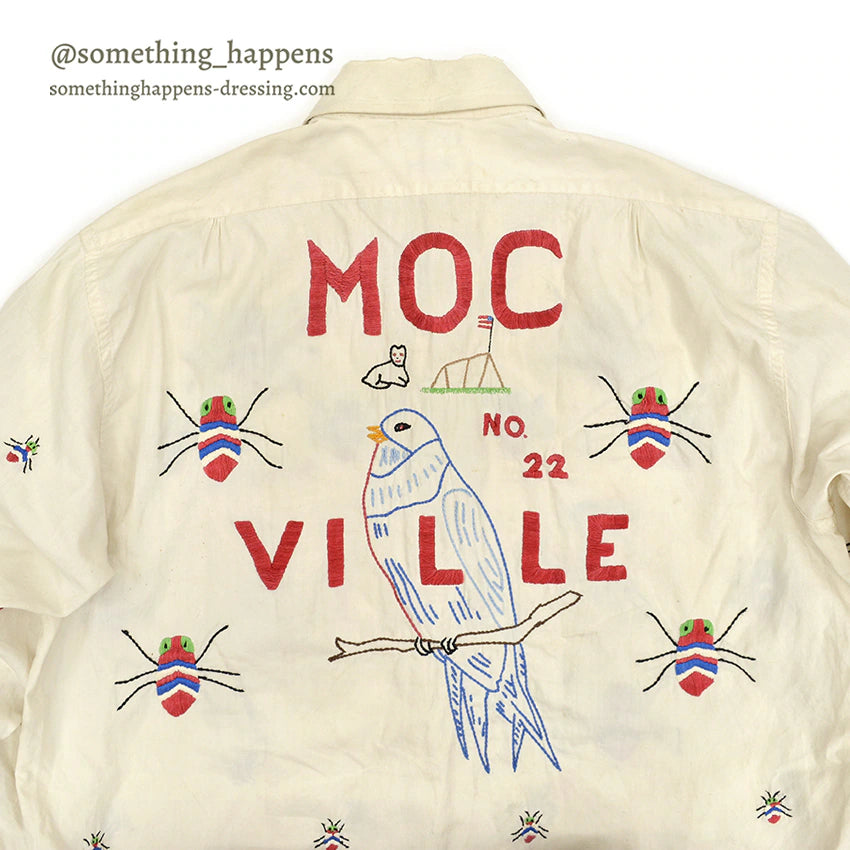 1940's~ THE COLONEL BY MACK MILITARY COOTIE EMBROIDERY SHIRT ... 15