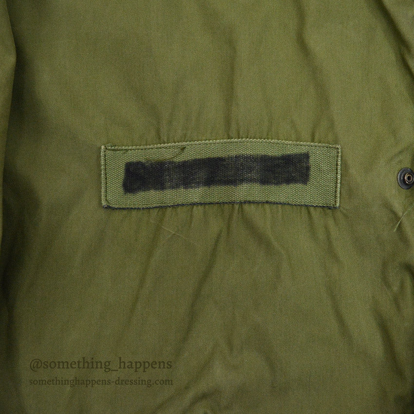 1970's USARMY M-65 PARKA, EXTREME COLD WEATHER STENCIL ON THE BACK... MR
