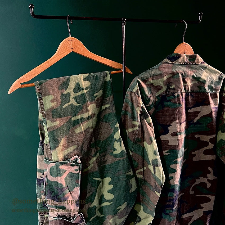 1970's USARMY ERDL MIX LEAF PANTS... MEDIUM-REGULAR