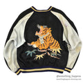 1950s JAPAN SOUVENIR JACKET (Sukajan) - Tiger/Eagle design with speed zipper... Fits like XL