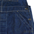 1930's~ WARDS PIONEER DENIM OVERALL / VERY DARK ... W37/L26
