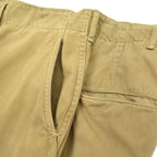 1940s US ARMY M-1943 Khaki Chino Pants with Gas Flap... W32 x L31