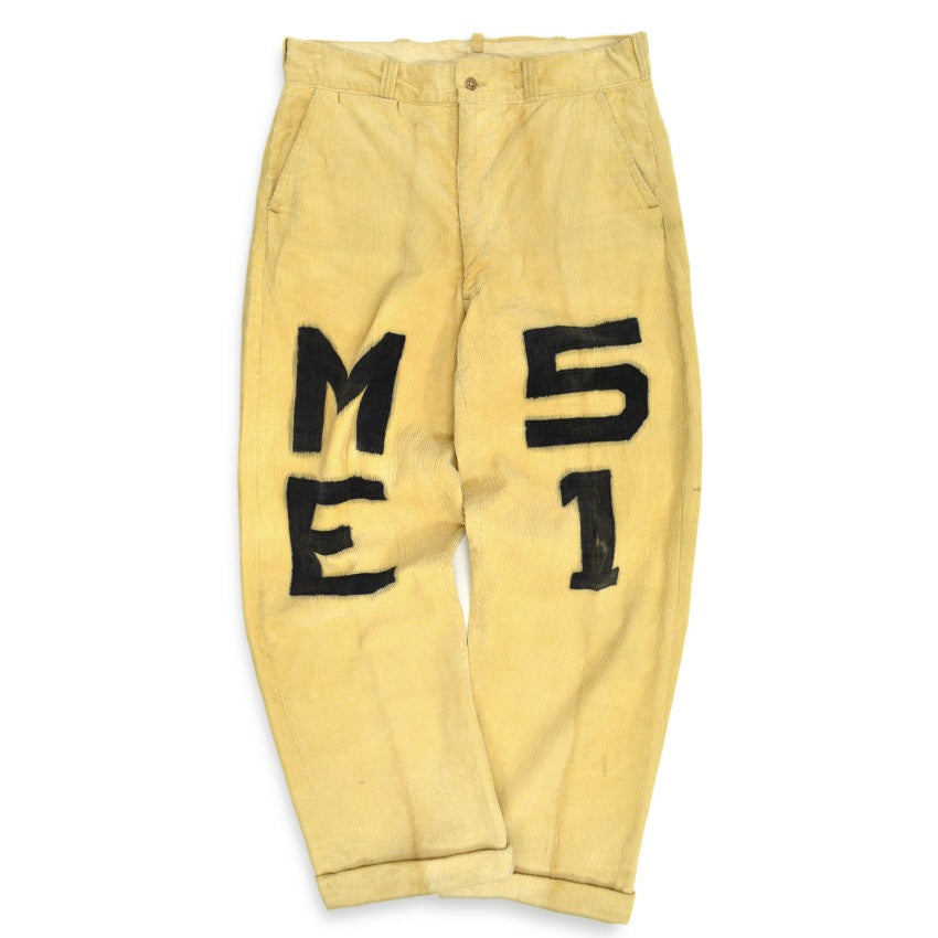 1950's PURDUE UNIVERSITY SENIOR CORDS HAND PAINT... W34 L31