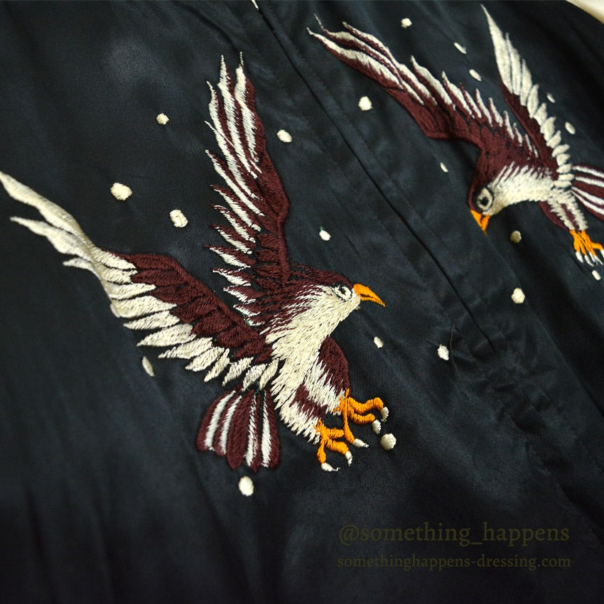 1940s JAPAN SOUVENIR JACKET (Sukajan) - Eagle & Tiger Design, TTS Zipper...