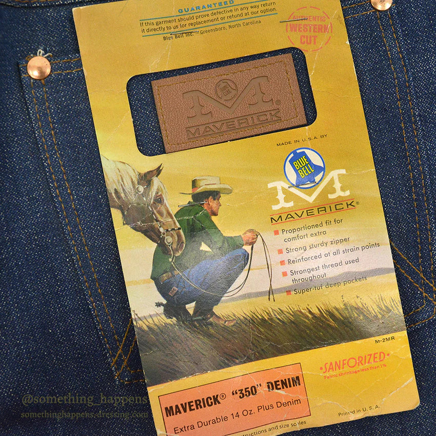 ~1970's DEADSTOCK MAVERICK 44MWZ DENIM PANTS ... W32/L29