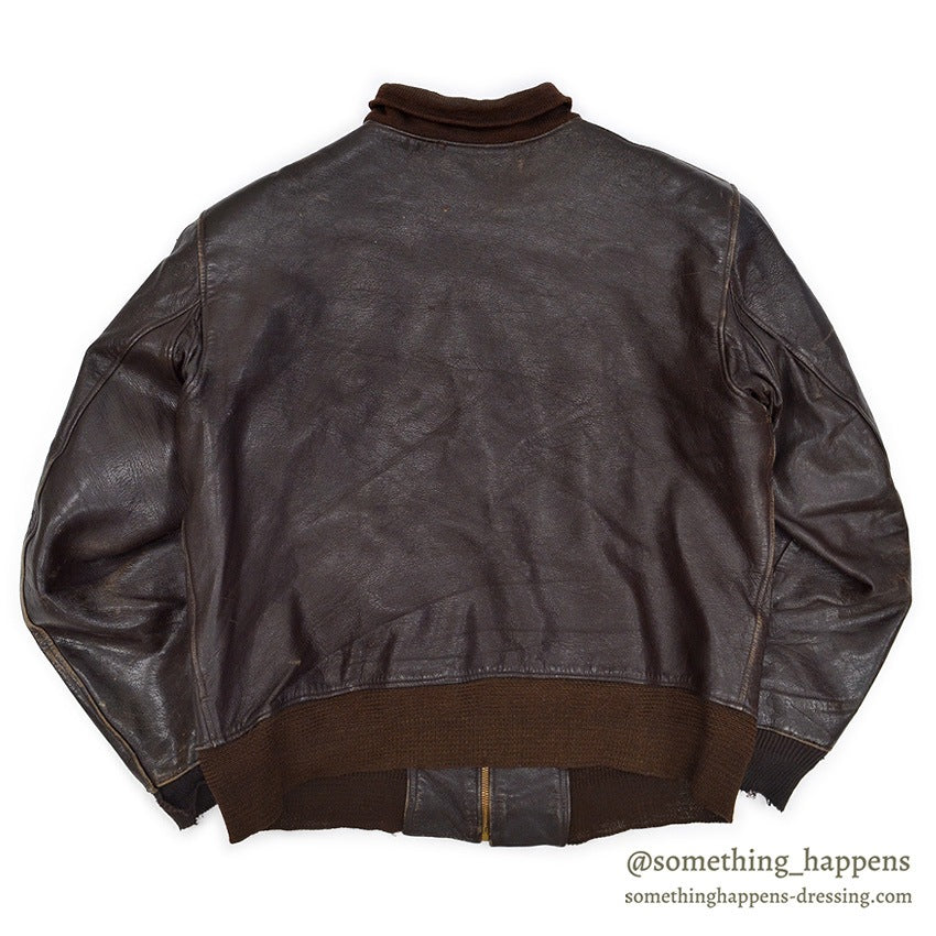 1950's~ LLBEAN GOAT SKIN LEATHER JACKET ... 44