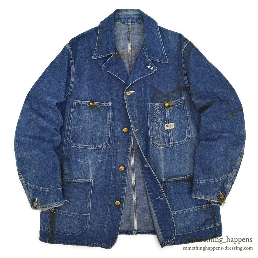 1950's HERCULES DENIM COVERALL GOOD FADED...
