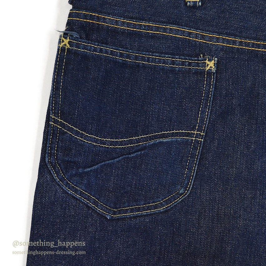 1960's Lee RIDERS 101Z DENIM PANTS DARK / CENTER BLACK TAG ... W36/L35