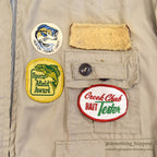 1960's~ HUDSON BAY HERTER'S BASS ANGLER COLLECTIBLE PATCHED JACKET ...