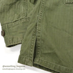 1940's BRITISH ARMY WW2 WAR AID HBT JACKET / US MADE...