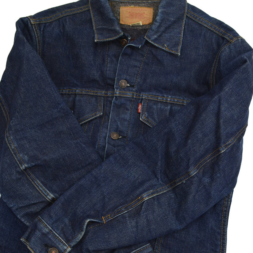 60s Levi's 70505-0317 BIG-E Dark Navy Blanket... Size 38