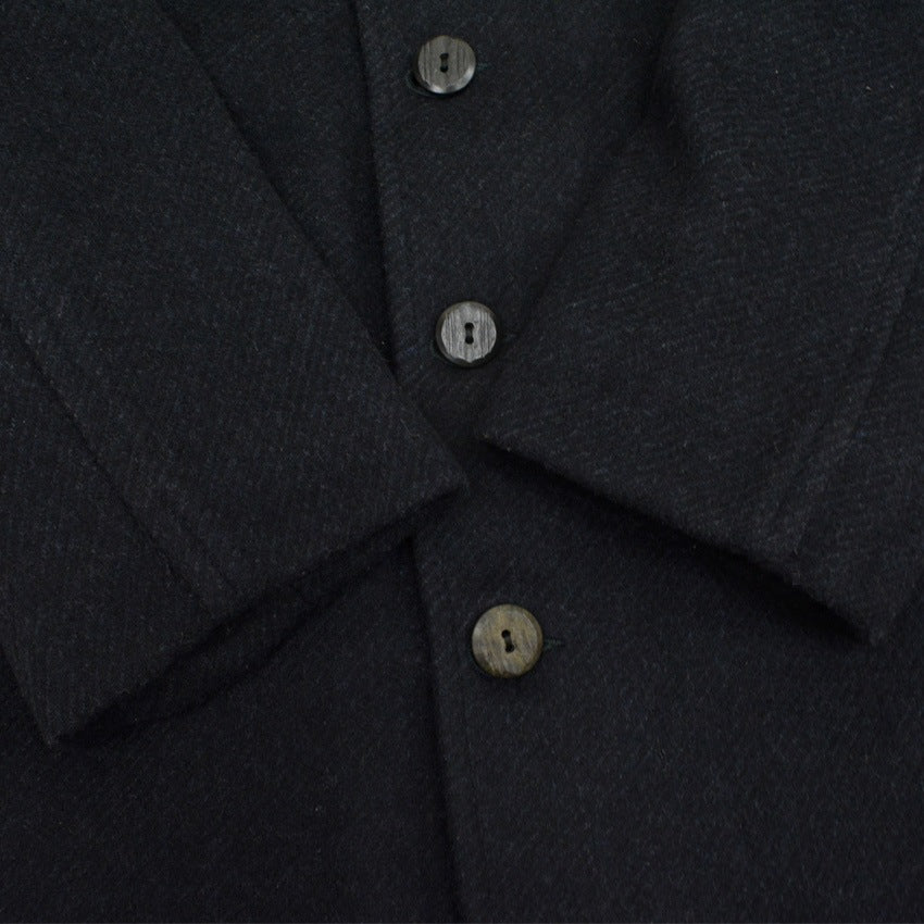 50's Rich Sher Single-Breasted Gangster Coat, Black!!... 36