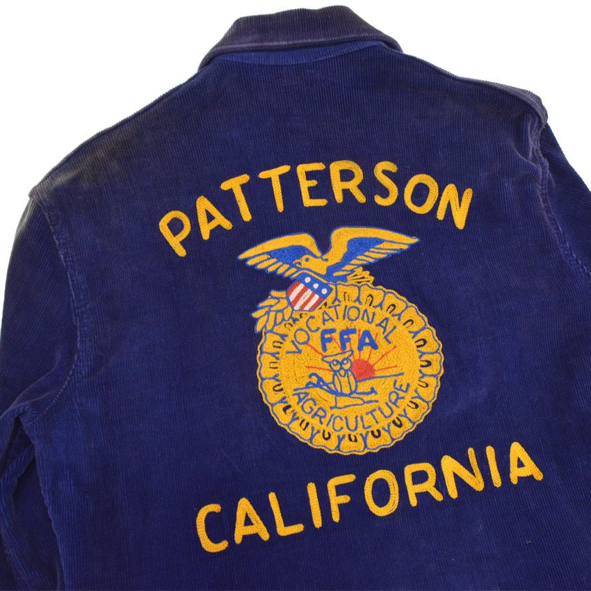 40's FFA embroidery button front jacket, rare... 42