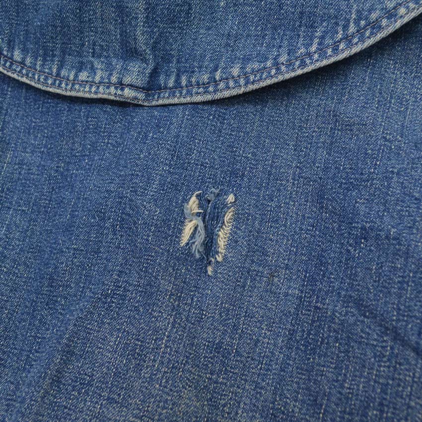 1940s US Navy Shawl Collar Denim Jacket...