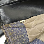 50's Vinyl Leather Two Star Double riders Jacket... 40