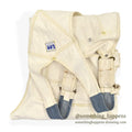 1950s Lee off-white double knee and apron overalls... W39/L28
