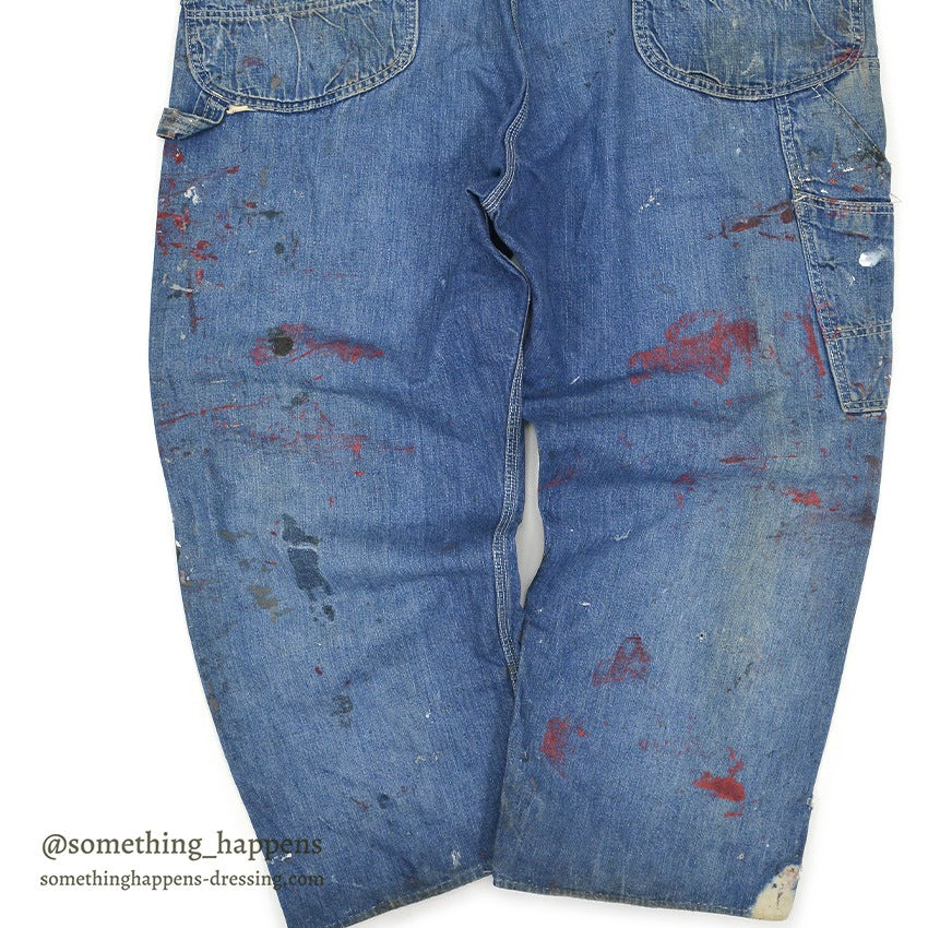 1970's Lee 91-SB JELT DENIM FARMER OVERALL ... W42/L27