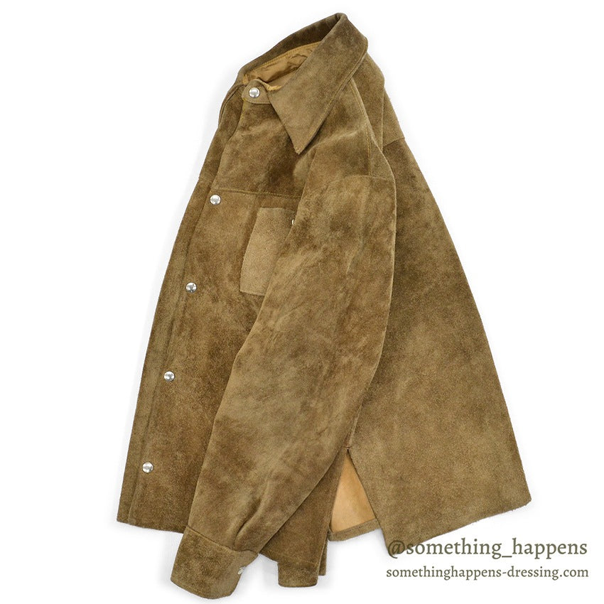 1960's~ SUPERIOR SUEDE LEATHER JACKET BROWN...