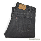 1980's Levi's 505 BLACK STRIPE DENIM PANTS... W36/L28