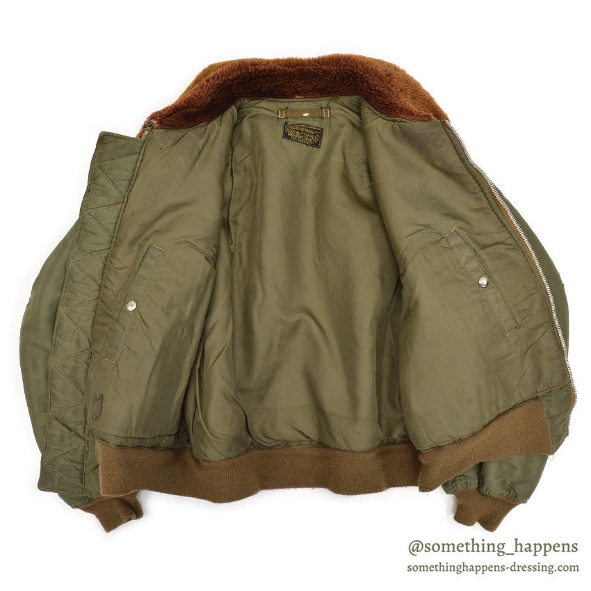 1950's B-15C OD FLIGHT JACKET / RARE COLOR ... 44