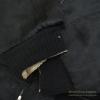 1950's JAPAN SOUVENIR JACKET スカジャン ALL BLACK TTSジッパー ...