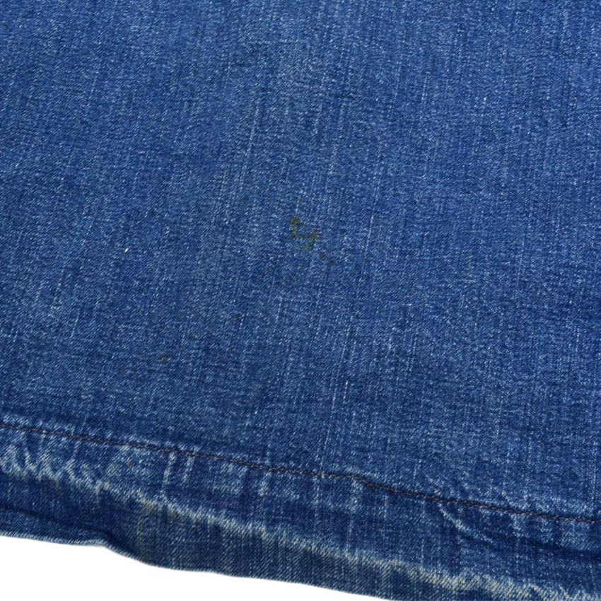 1940s US Navy Shawl Collar Denim Jacket with Stencil...