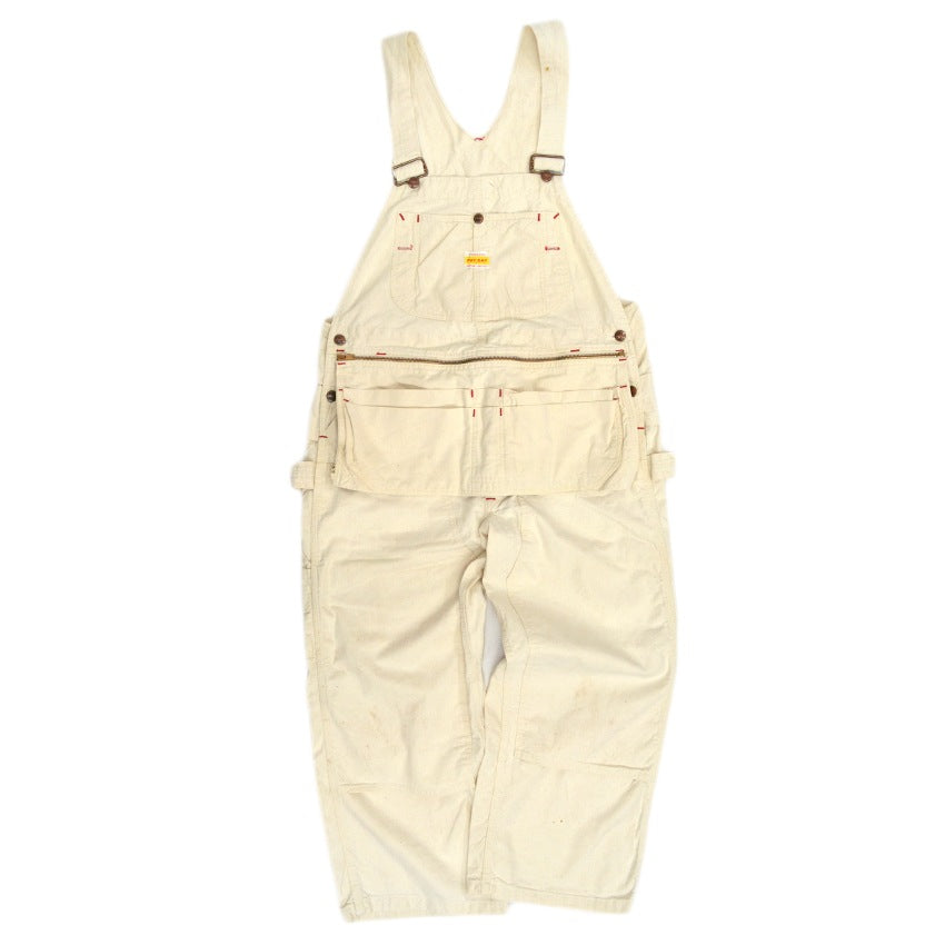 1950s-style PAYDAY PENNEYS off-white overalls with apron...
