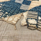 ANTIQUE CALICO PATCHWORK QUILT... 193cm/176cm