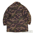 1960's CZECHOSLOVAKIA MILITARY BROWN DYED SALAMANDER PATTERN CAMO COAT...