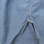 1950's SUPER PIONEER EMBROIDERY ALL COTTON CHAMBRAY SHIRT ... 16