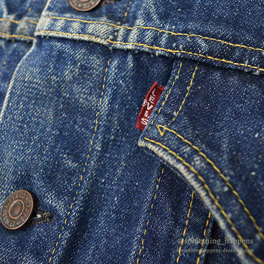 1960's LEVI'S 557XX DENIM JACKET / SUN FADED ... 44
